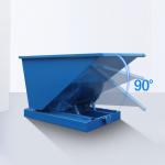 Outdoor Forklift Self Dumping Hopper Bin Steel Tipping Bin Customized Size Color for sale