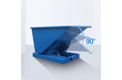 China Metal Self Dumping Hopper Tipping Bins 2 Yard Standard 6000 Lb Capacity supplier
