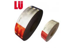 China Custom Prismatic Dot C2 Reflective Tape Red And White Dot Retro Reflective Tape supplier