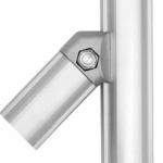 Aluminum Tubing Connector Lean Pipe Joint Fastener Kit 45 Degree Double Tube Built-in Joint for sale