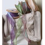 Handmade DIY Material Black Bow Ribbon and Man-Made Silk Texture Fishtail Yarn for Fresh Flower Bouquet Packaging for sale