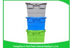 China Durable Turnover Logistics Opaque Plastic Storage Boxes With Lid for foods supplier
