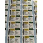 Test E 10ml Viall Adhesive Bottle Labels With The  Customized Brand