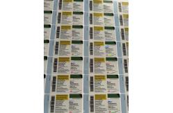 China Test E 10ml Viall Adhesive Bottle Labels With The  Customized Brand supplier