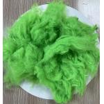 Recycled Polyester Staple Fiber 1.5D 38mm Apple Green for sale