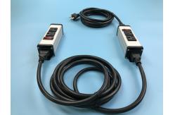 China Grounded Metal Desk Power Outlet Built In Circuit Breaker & On Off Switch supplier