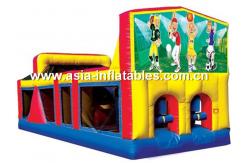 China Inflatable Obstacle Challenges Games In Sport Theme For Adults supplier