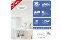 China Low Noise 4000K Bedroom Ceiling Fan Light Ceiling Mounted Box Fan supplier