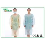 Disposable Nonwoven Polypropylene Isolation Gown With Elastic Wrist for sale