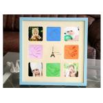 Blue Handprints Picture Newborn Baby Photo Frame For Birthday Gifts for sale