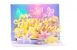 China Customized 3D Pop Up Greeting Card Accepted OEM Service for Standard Occasion supplier