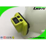IP68 Waterproof Mining Hard Hat Led Lights With Silicone All In Molding Button