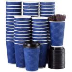 Insulated Compostable Coffee Cup Disposable Biodegradable With Pla Coating for sale