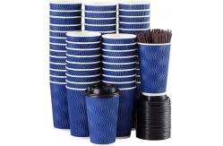 China Insulated Compostable Coffee Cup Disposable Biodegradable With Pla Coating supplier