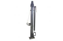 China Customized 20ft 23ft Manual Telescopic Mast For Solar Surveillance Trailer supplier