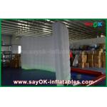Inflatable Led Photo Booth White Oxford Fabric Inflatable Event / Wedding Photo Booth Kiosk SGS for sale