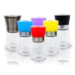 Top Quality 2Oz 4Oz Condiments Pepper ShakerRound 4Oz Spice Glass Jar With Metal Lid for sale