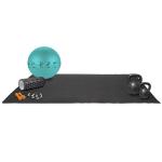 Black 118*236cm Foam Roll Up Mat / 80kg/Cbm Gym Flooring Rolls