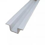 White Color Aluminium Extruded Profiles For Kitchen Cabinet Door U Corner for sale