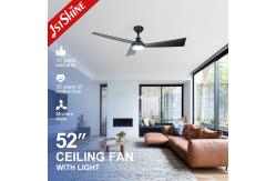 China 52 Inch Dimmable LED Light Ceiling Fan With Lights Remote Control 6 Speed supplier