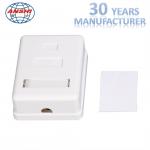 Single Port Surface Mount Box RJ45 Keystone Jack With High Impact Housing
