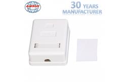 China Single Port Surface Mount Box RJ45 Keystone Jack With High Impact Housing supplier