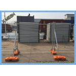 Hot Dipped Galvanized 2.1m X 2.4m Temporary Mesh Fencing With Concrete Filled Plastic Feet for sale