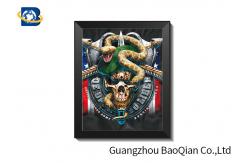 China Unique Design 3d Poster Pictures With White MDP Frame , 3d Flip Image supplier