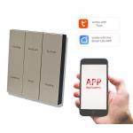 Smart Home Zigbee Stainless Steel / Aluminum Wireless Wall Switch for sale