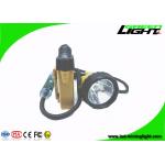 10.4Ah Flashing Led Mining Cap Lights Aluminum Cup ABS PC 25000Lux