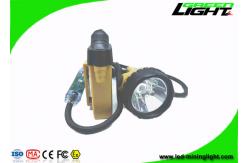 China 10.4Ah Flashing Led Mining Cap Lights Aluminum Cup ABS PC 25000Lux supplier