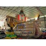 Big Dinosaur Inflatable Pirate Ship With Slide  Enviroment - Friendly for sale