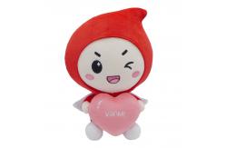China EN71 25cm Mini Plush Mascot Toy With Printed Logo supplier