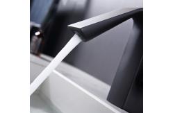 China Gold Grey Waterfall Single Handle Basin Mixer Electroplated Finish supplier