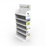 6 Layer Cosmetic Display Stand Wood Pharmacy Display Stand For Health Care Products for sale