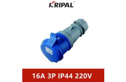 China 16 Amp 110V IP44 Waterproof Single Phase Connector IEC Standard supplier