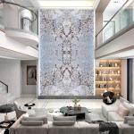 Luxury Natural Quartzite Stone Slab Hotel Villa Living Room Wall Decor Kitchen Countertop for sale