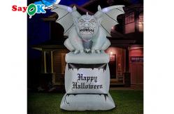 China 4m Inflatable Gargoyle Funny LED Halloween Courtyard Decoration supplier
