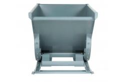 China 7000Lbs Self Dumping Forklift Hopper Gray Steel Dumping Hopper supplier