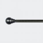 25mm Pipe Curtain Rods Sand Black Three Dimensional Sphere for sale