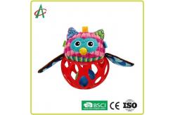 China Food Grade L14cm Baby Plush Rattle Hand Fine Movement Training supplier