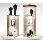 Mirror Surface Clothes Shop Display Shelving With Led Light OEM / ODM Available for sale