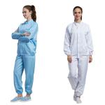 Various Color ESD Safe Smocks Polyester Antistatic Working Clothes for sale