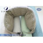 U Shape Memory Foam Pillows / Travel Microbead Neck Pillow With Lycra Cover