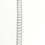 5/16 Inch Silver Aluminium Twin Loop Binding Wire Filaments Spiral With Nylon Coating for sale