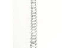 China 1.0mm Thick Twin Wire O Double Loop Spiral Binding Coil Wires supplier