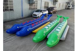China 8 Passenger Double Row DolphinInflatable Banana Towable Tube Jet Ski Boa supplier
