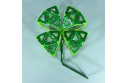 China Creative Construction Clover Magnetic Educational Building Blocks Children Toys supplier