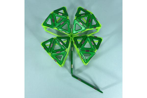 Creative Construction Clover Magnetic Educational Building Blocks Children Toys