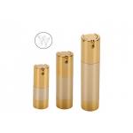 Gold  Matting Airless Cosmetic Bottles  15ml 30ml 50ml Multi Capacity for sale
